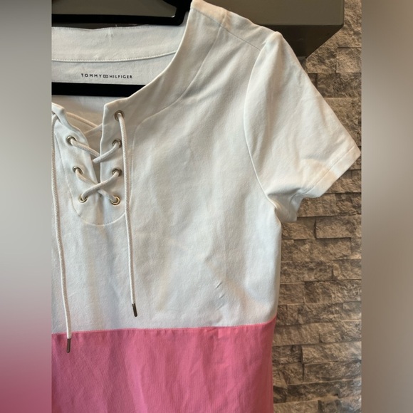 Tommy Hilfiger size Small Petite 100% Cotton summer color lock dress - Picture 4 of 9